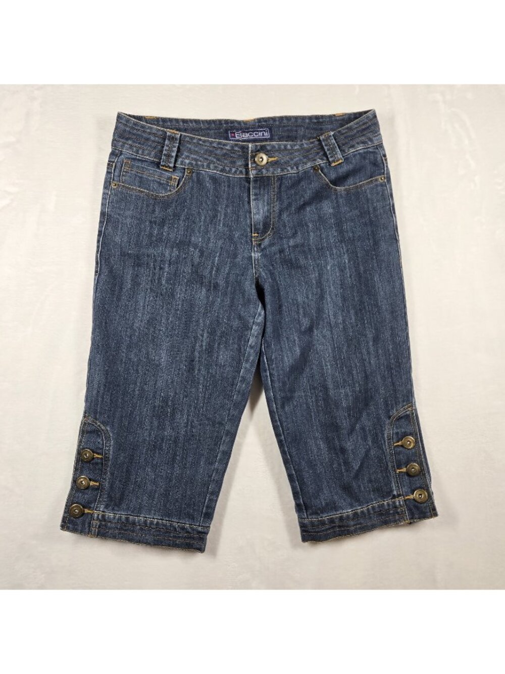 Baccini Capri Blues Jeans Women’s Size 8 (31x16) Blue Embellished Denim